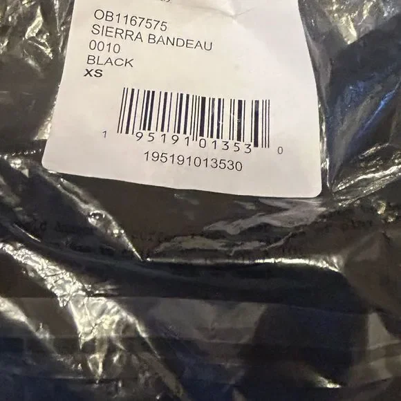 Free People Sierra Bandeau Bra Black New - Picture 4 of 7